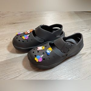 Cute Black Sandal, Size 38.5 (Asian Fit) - New